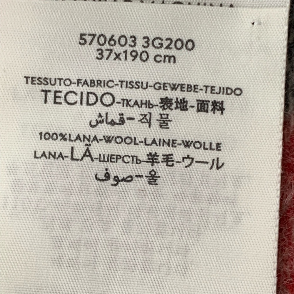 💝💝💝GUCCI AUTHENTIC NEW Wool Monogram Web Scarf, beige/blue/red💝💝💝 - Picture 10 of 15